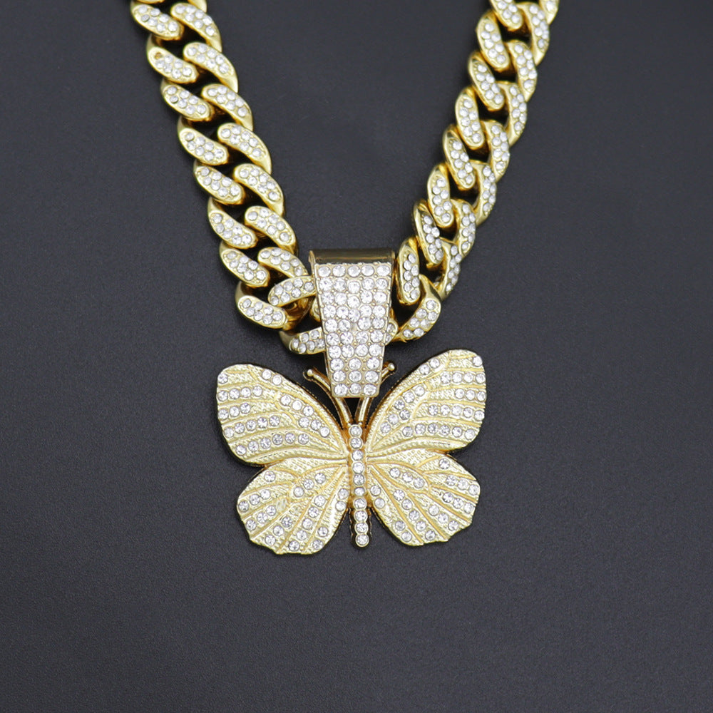 Diamond Butterfly Necklace