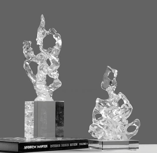 Transparent Resin Sculpture Art