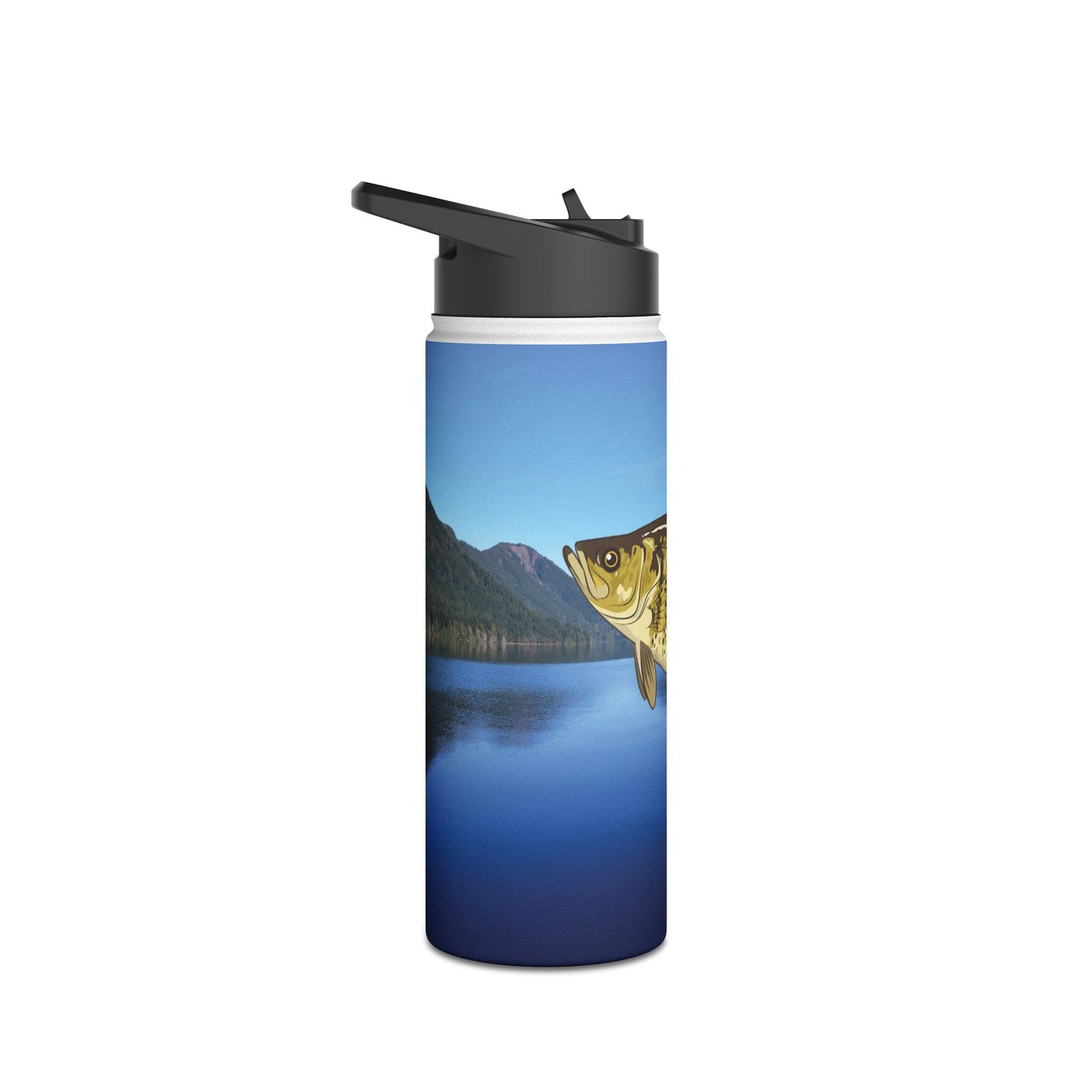 Crappie Lake. Stainless Steel Water Bottle