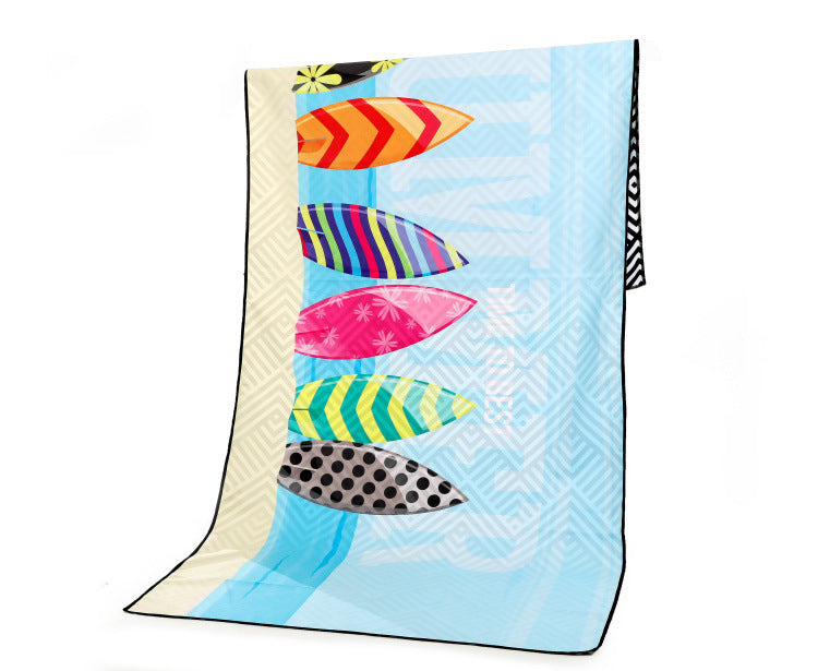 Quick-drying Microfiber Double-sided Fleece Beach Towel