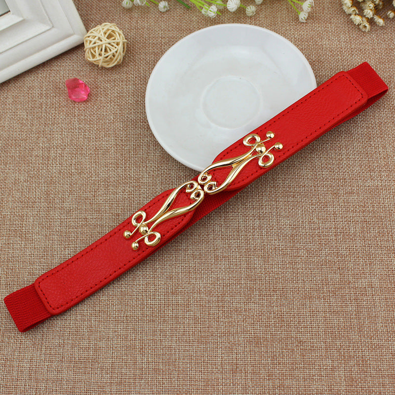 Pair Of Buckles Elastic Waist Seal