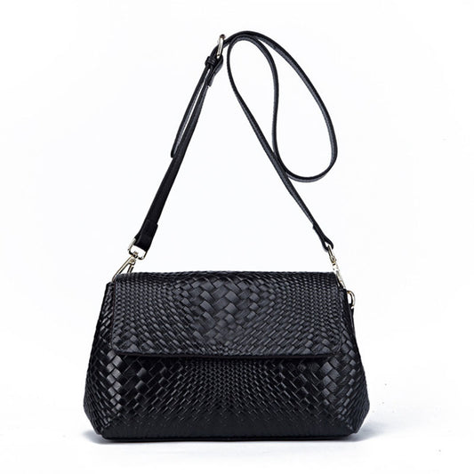 Genuine Leather Woven Bag