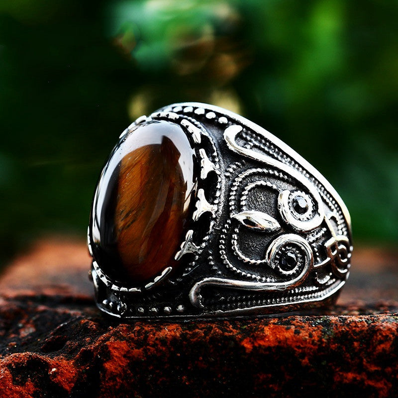 Vintage Titanium Steel Ring