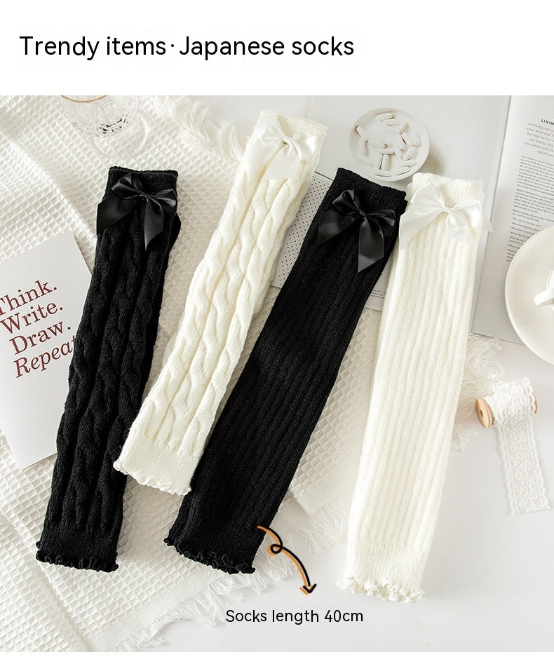 Harajuku Style Hot Girl Calf Tube Bunching Socks