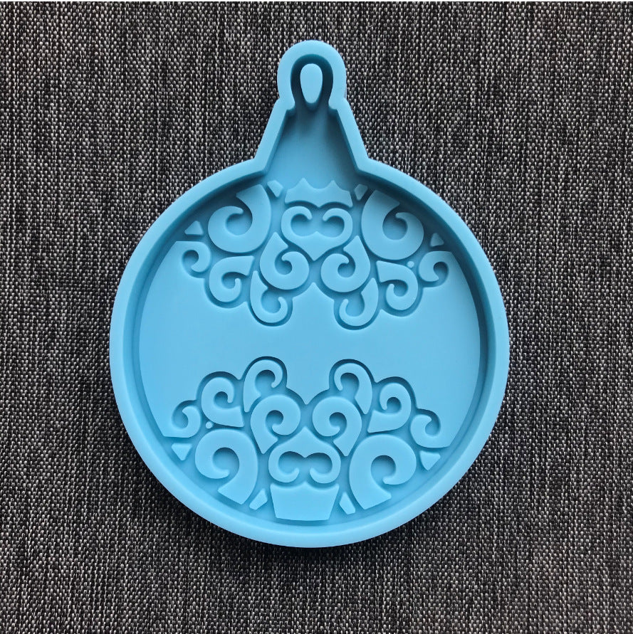 Christmas Round Shape Decoration Silicone Mold