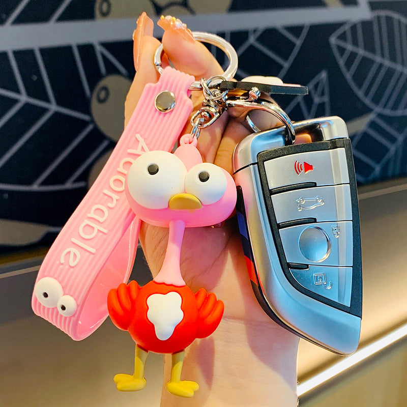 Funny Ostrich Doll Keychain