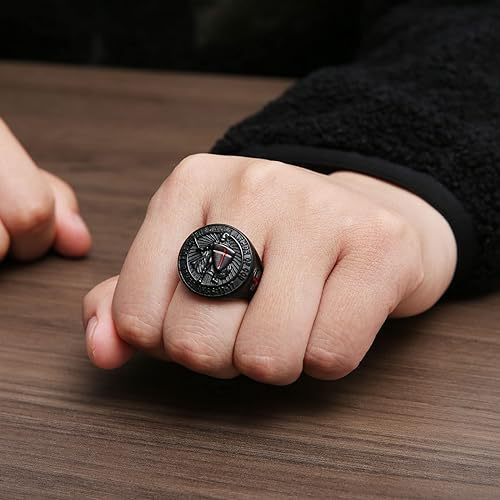 Men's Templar Shield Titanium Steel Ring