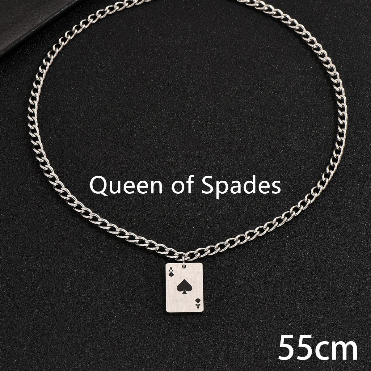 Stainless Steel Poker Necklace