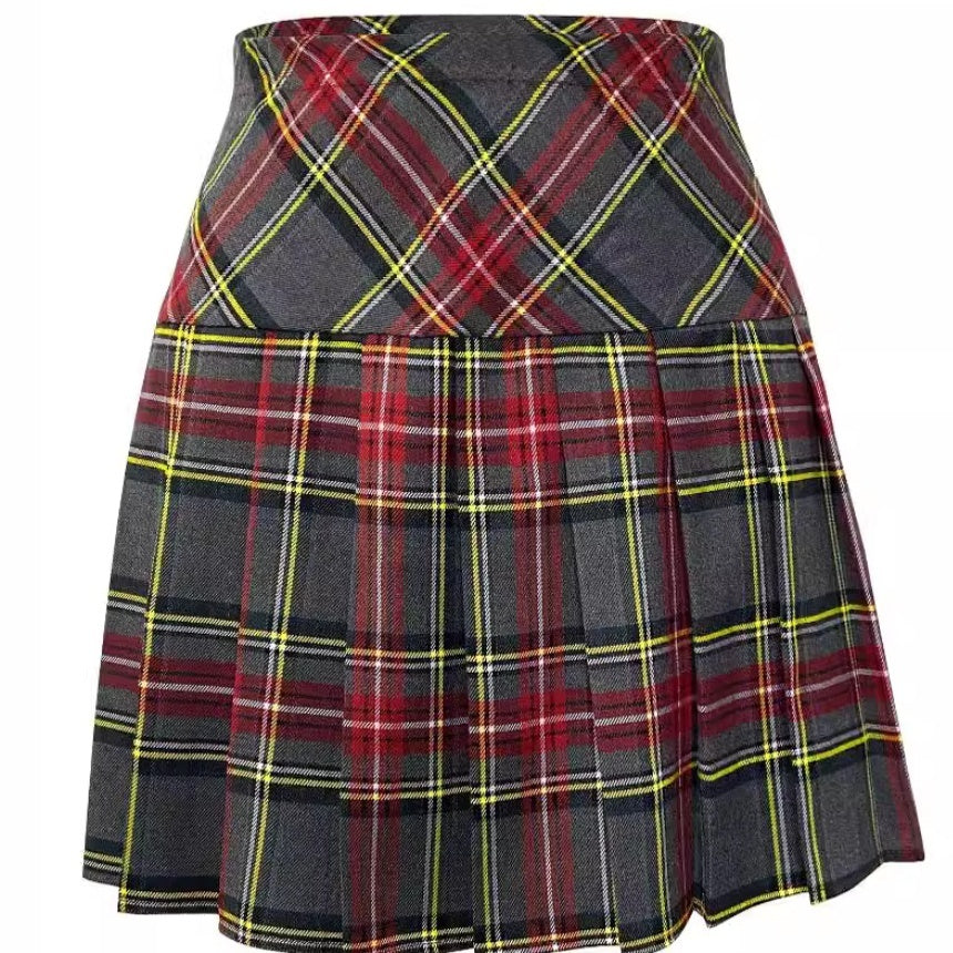 College Style Pleated Skirt