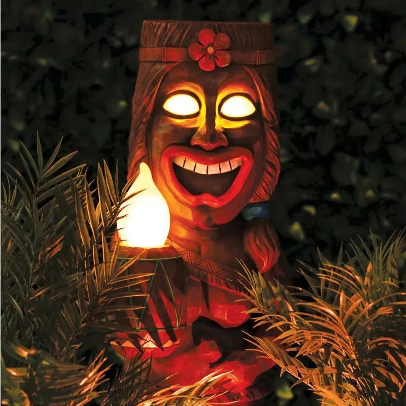 Totem Garden Solar Resin Decoration