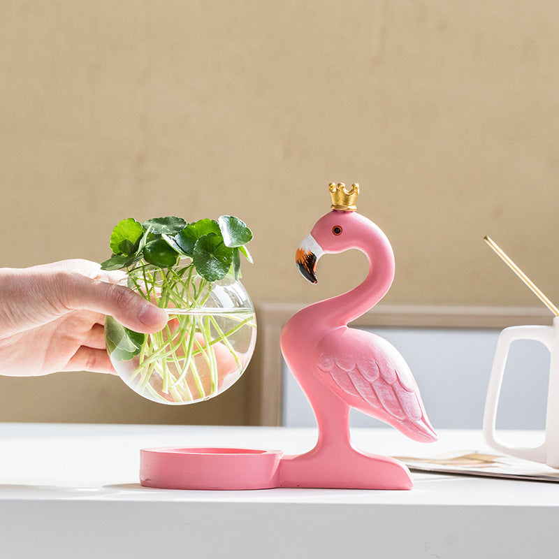 Flamingo Vase Decoration