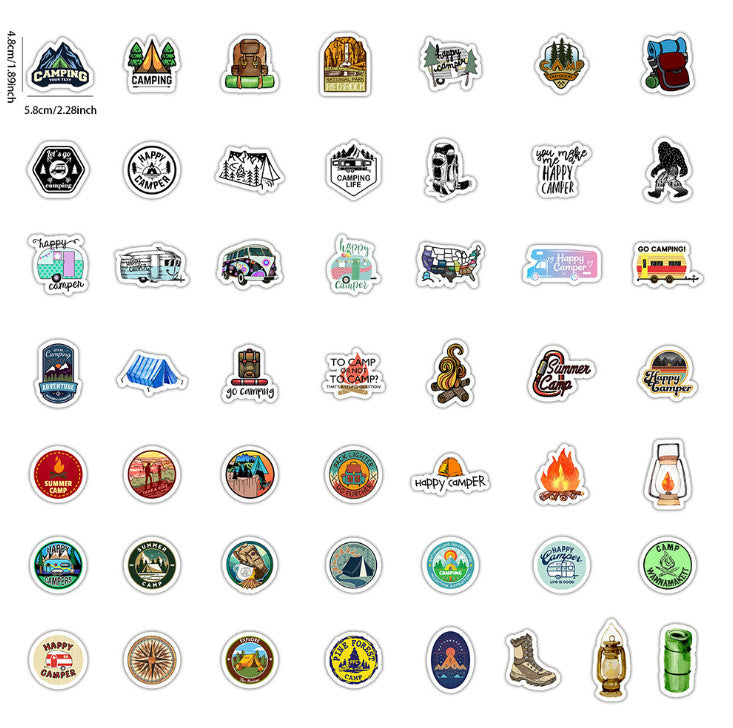 50 Outdoor / Camping Stickers