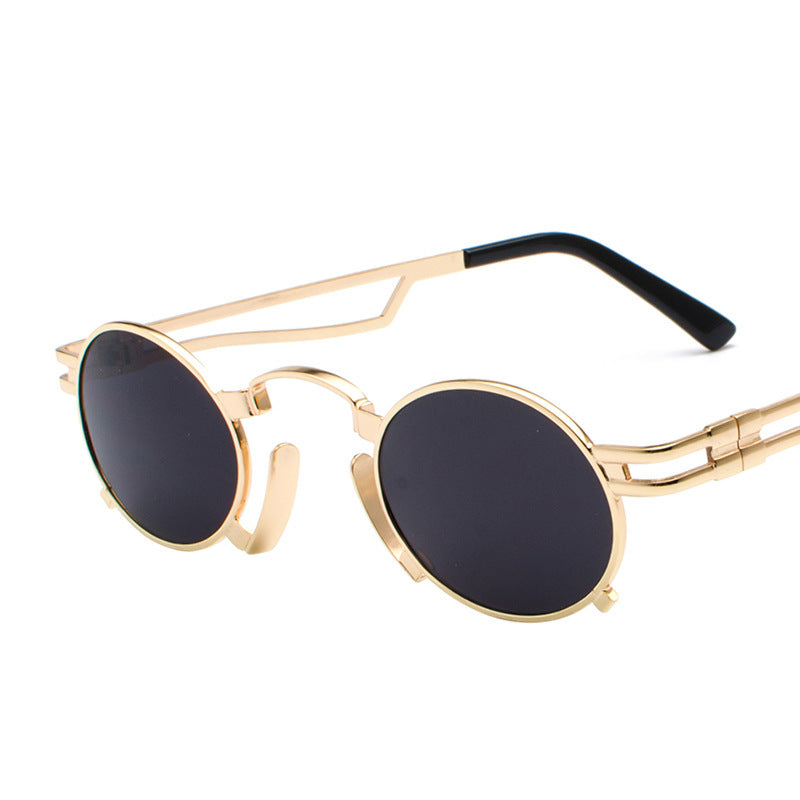 Metal oval sunglasses