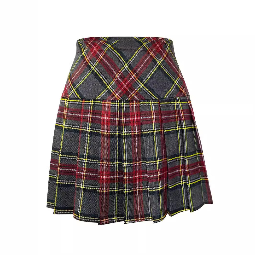 College Style Pleated Skirt