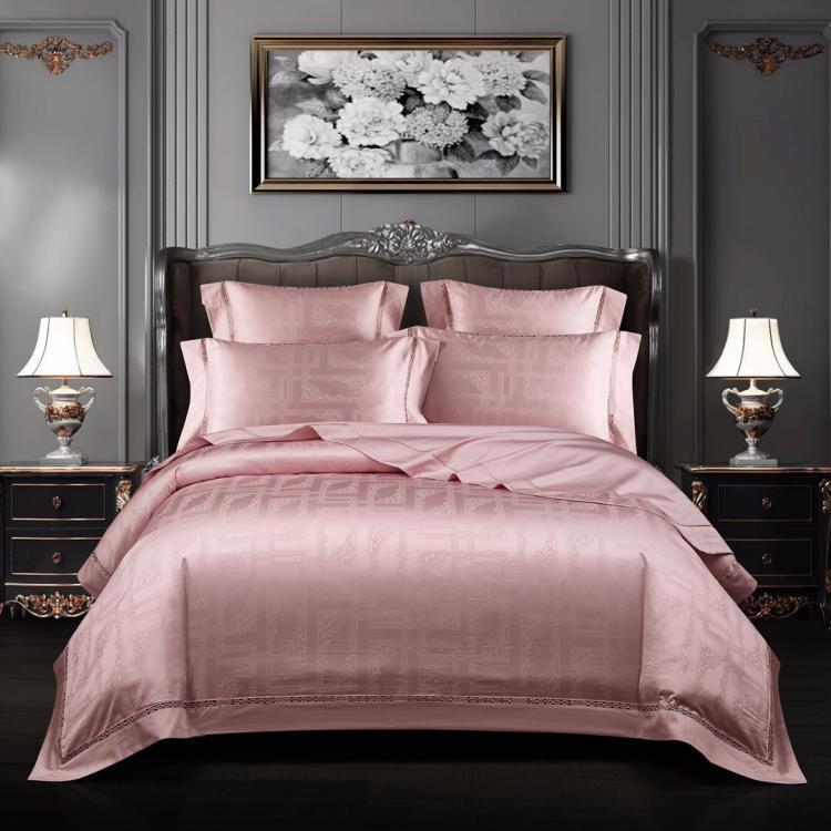 European Jacquard Four Piece Satin Bedding Set