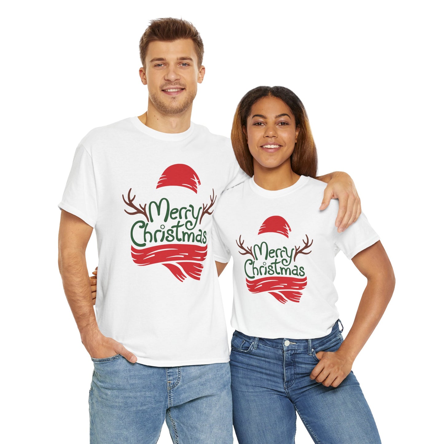 Merry Christmas, Heavy Cotton T-Shirt