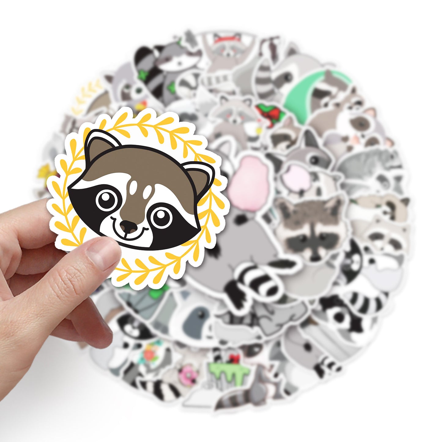 Raccoon Waterproof Stickers