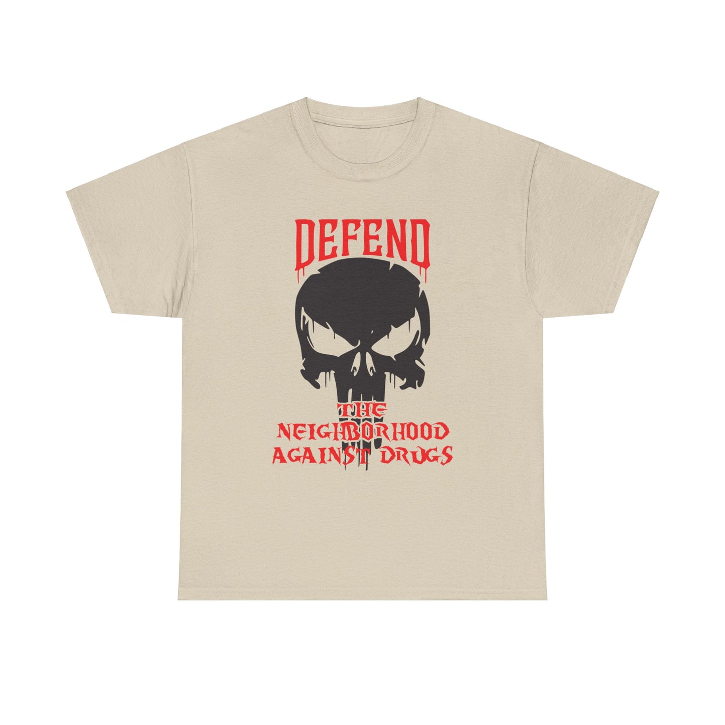 Defend the Neighborhood Against Drugs. Heavy Cotton T-Shirt