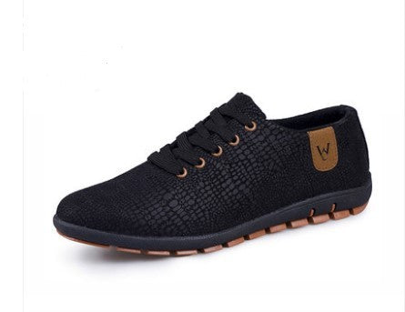 Men's Low Lace-up Canvas Shoes