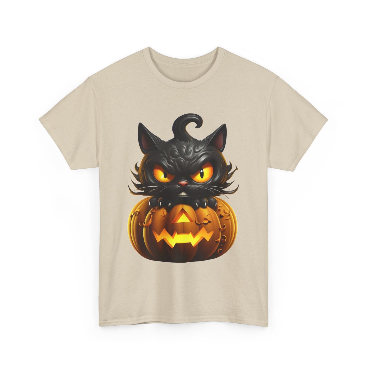 Halloween Kitty. Heavy Cotton T-Shirt