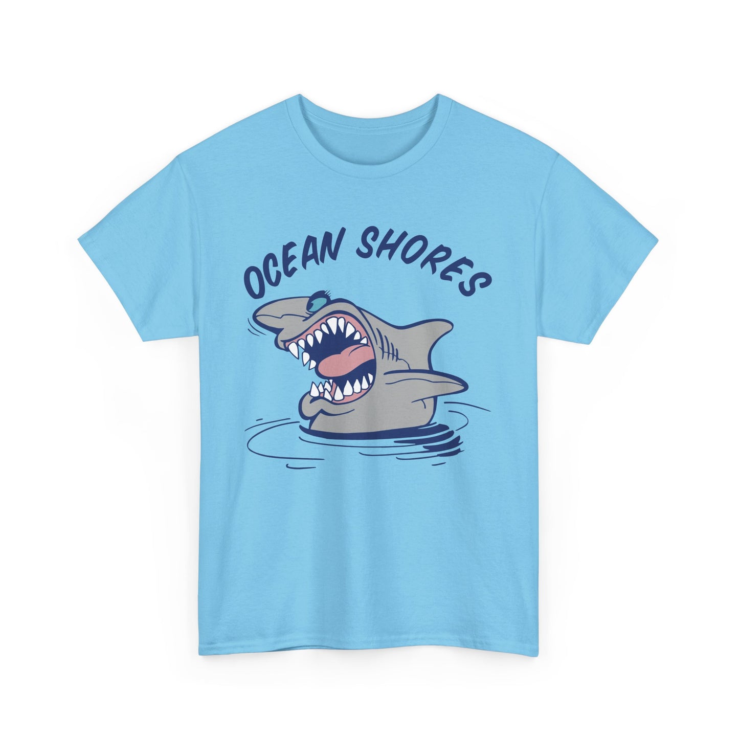 Ocean Shores Shark, Heavy Cotton T-Shirt