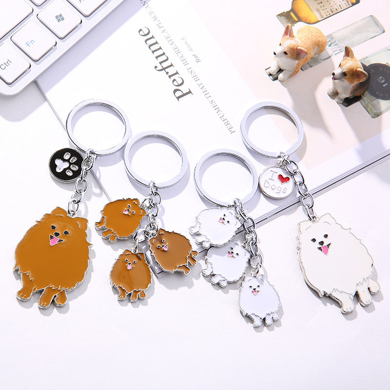 Pet Dog Metal Keychain