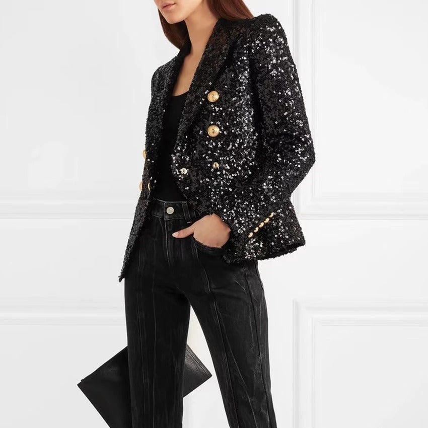 Sequin suit jacket