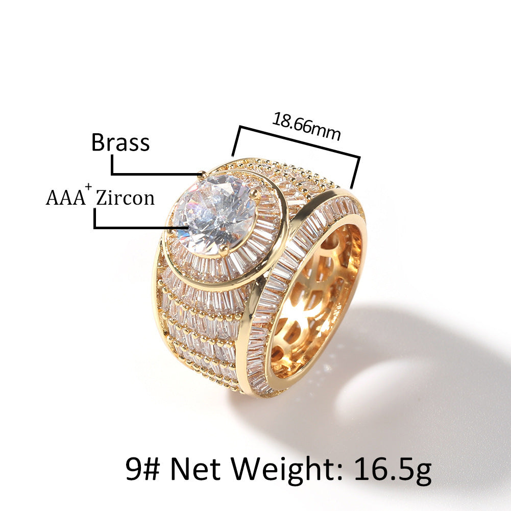 Zircon Diamond Ring