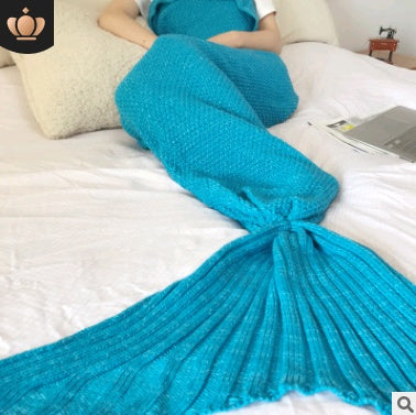 Hot Mermaid Blanket Handmade Knitted