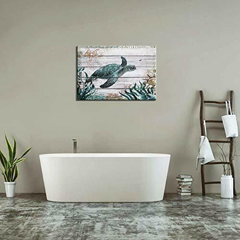 Ocean Art Green Turtle Wall Decoration