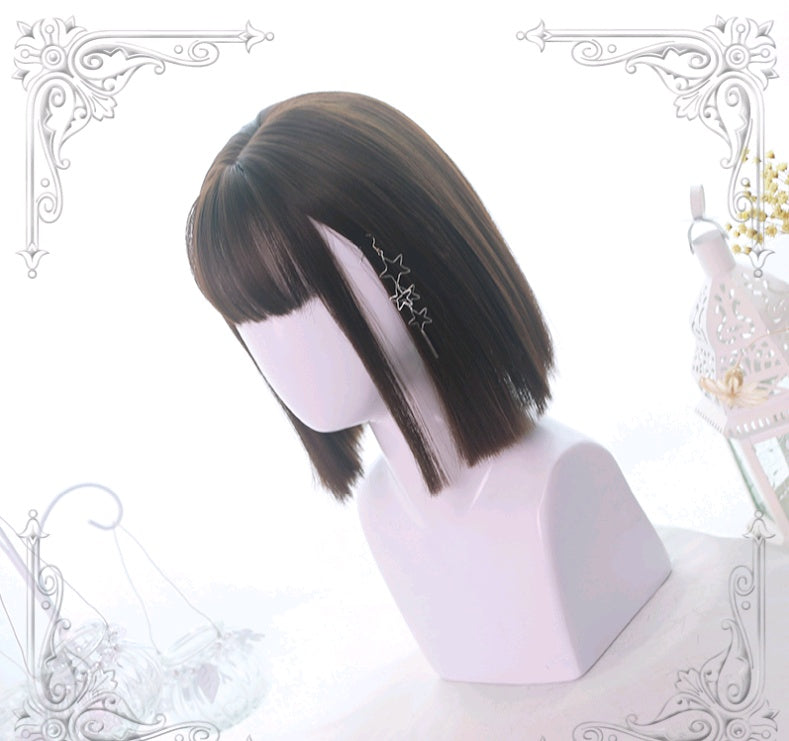 Lolita shoulder straight wig