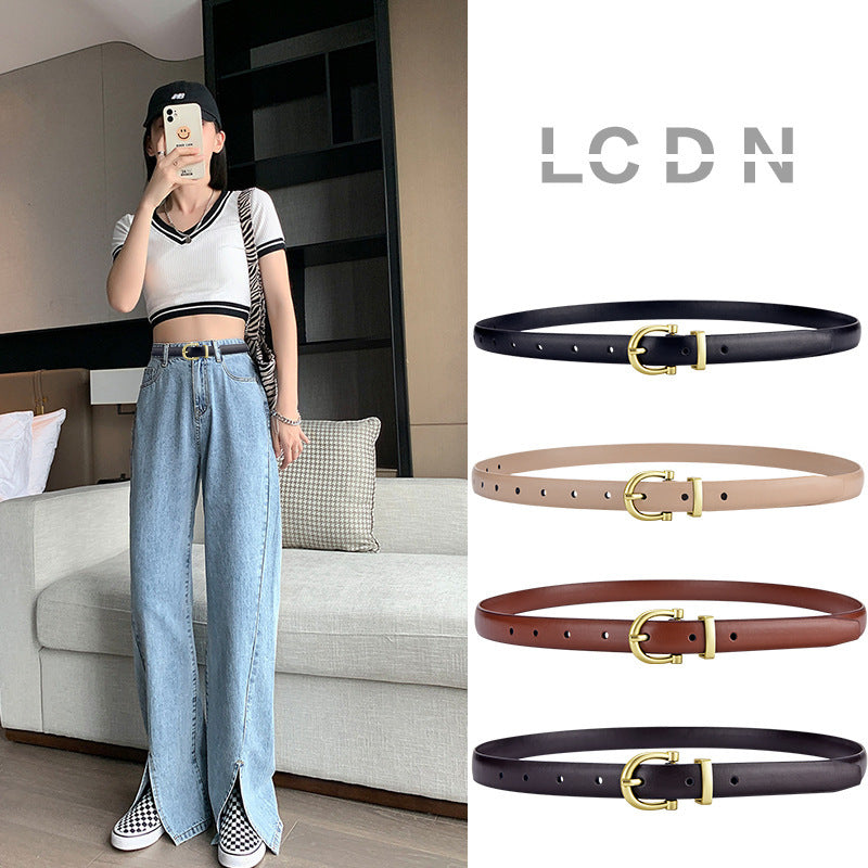 Antique Retro Simple Thin Belt