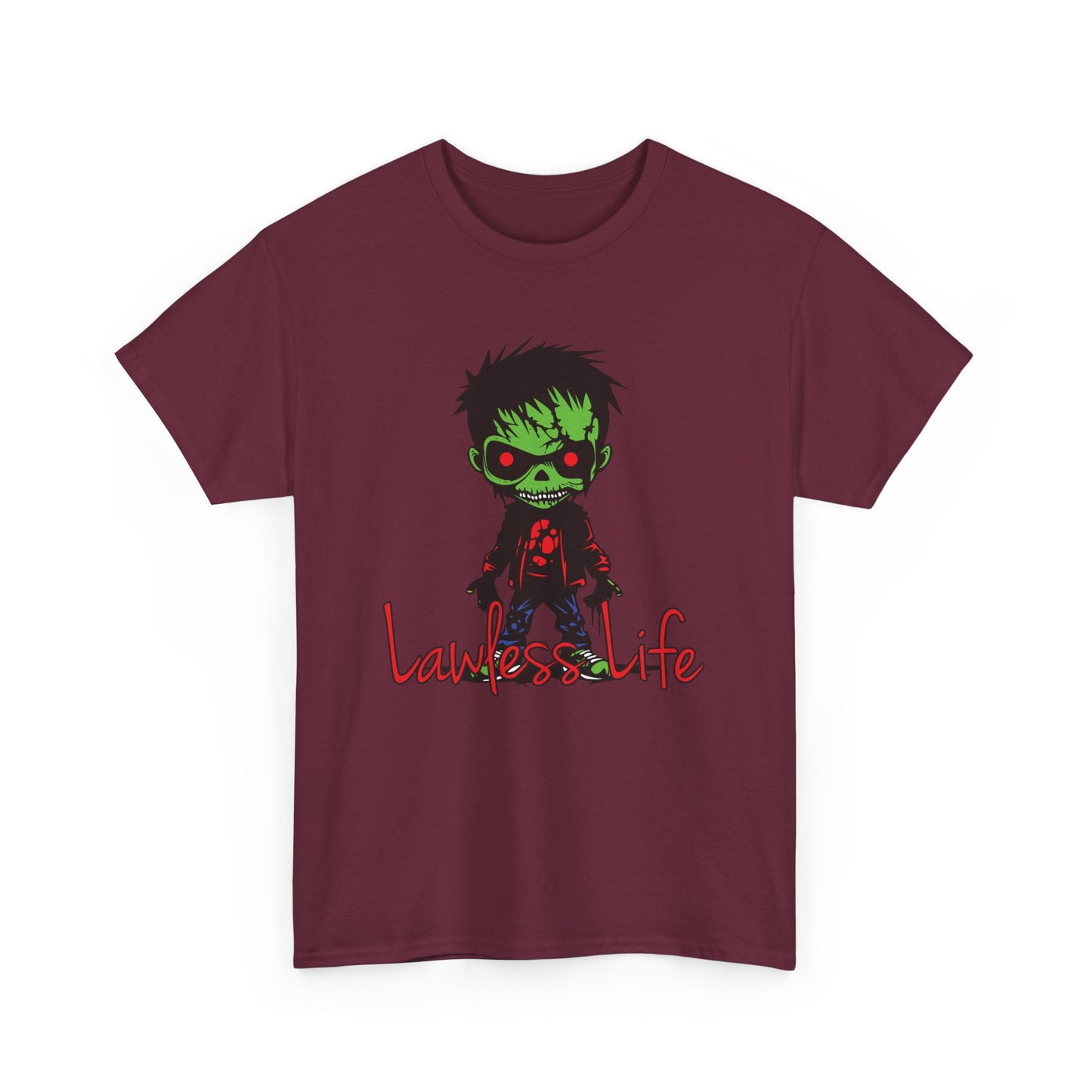 Lawless Life Zombie. Heavy Cotton T-Shirt