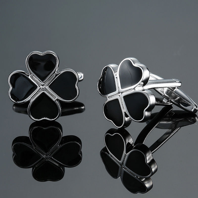 Rose Gold And Silver Pattern Cufflinks