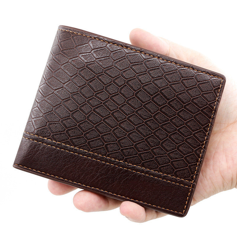 Large Capacity Embossed Snake Pattern Wallet