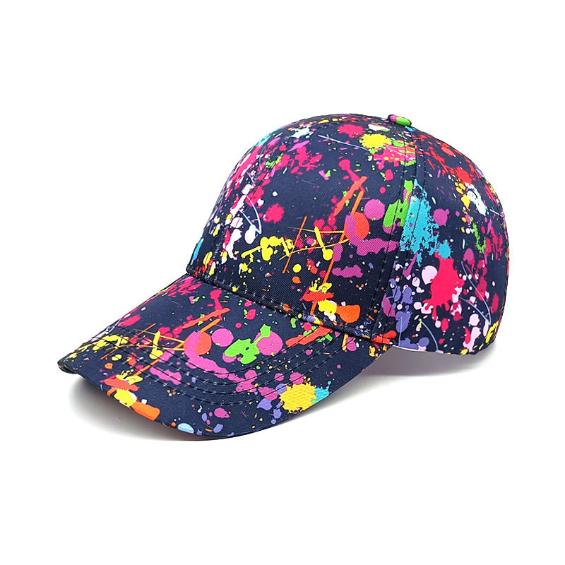 Trendy Painted Peaked Cap