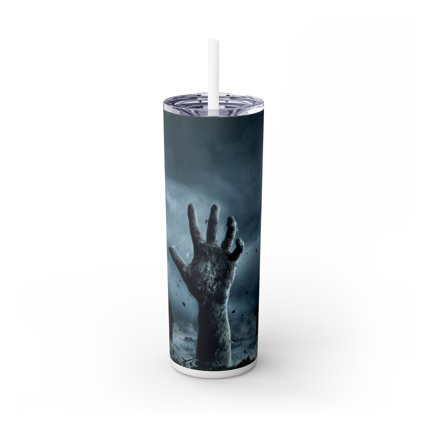 Graveyard. 20oz Skinny Tumbler with Straw