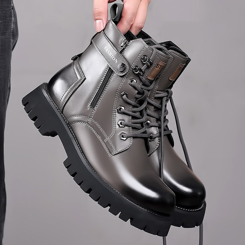 Men's Fashion Thick-soled High-top Boots