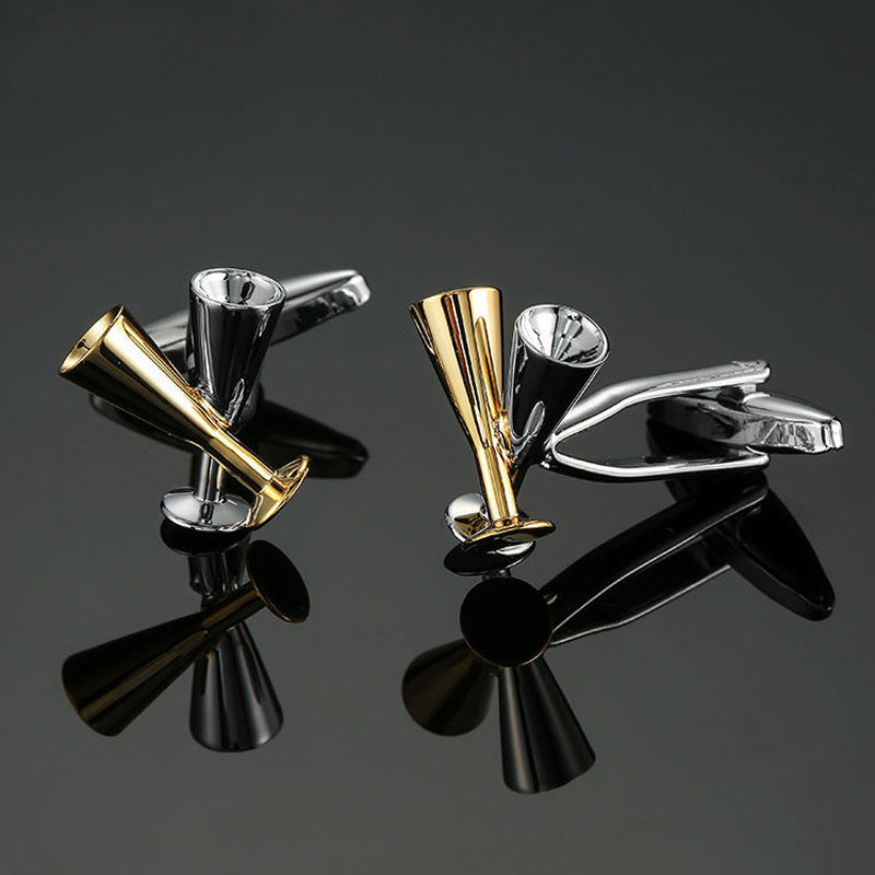 Rose Gold And Silver Pattern Cufflinks