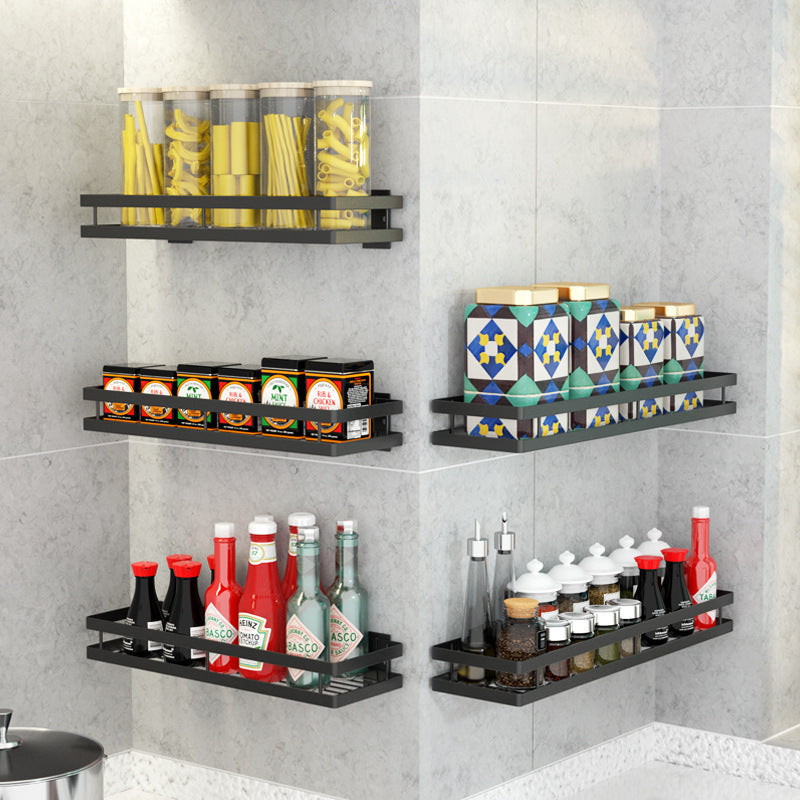 Wall-mounted Spice Rack Storage Organizer