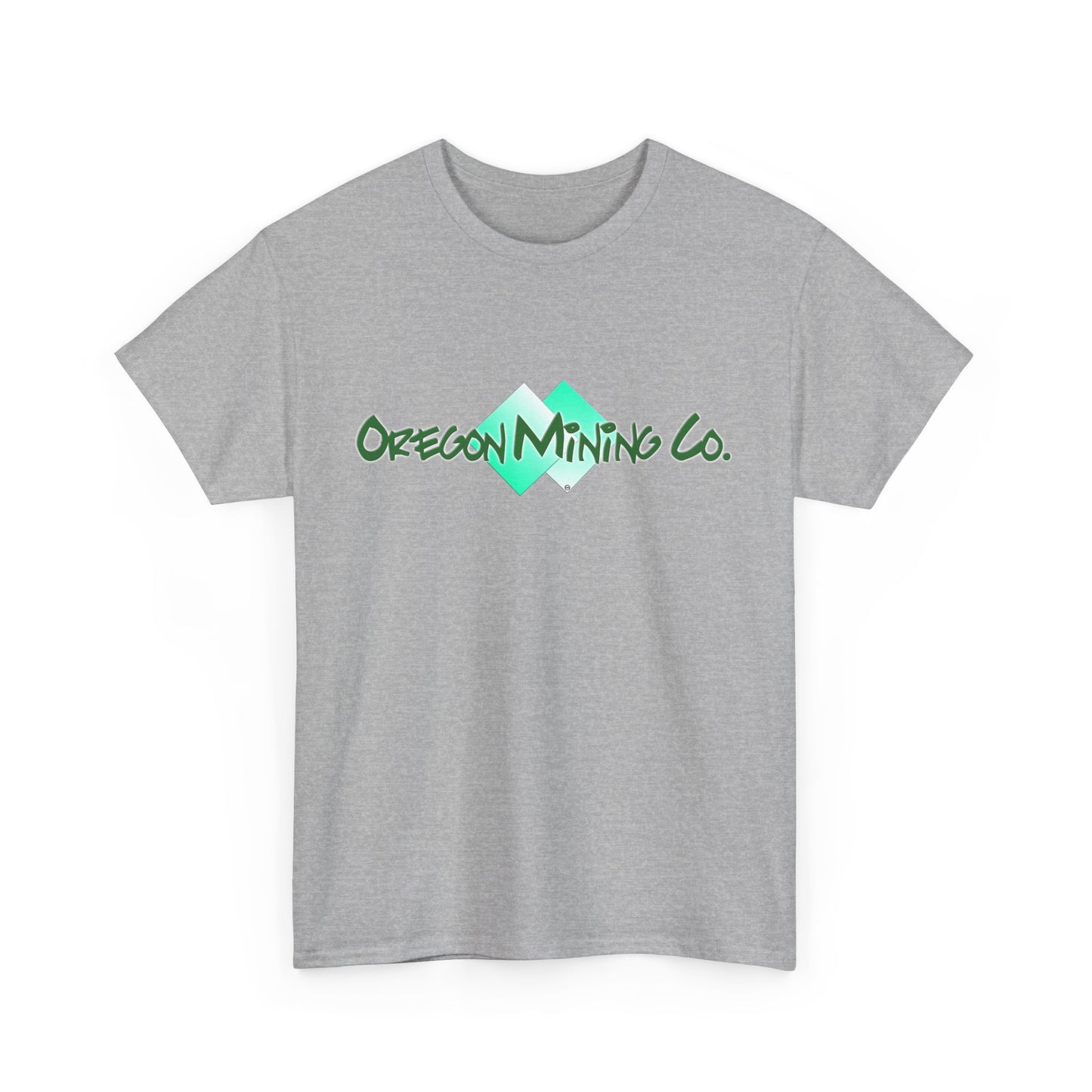 Oregon Mining Co. Logo. Heavy Cotton T-Shirt