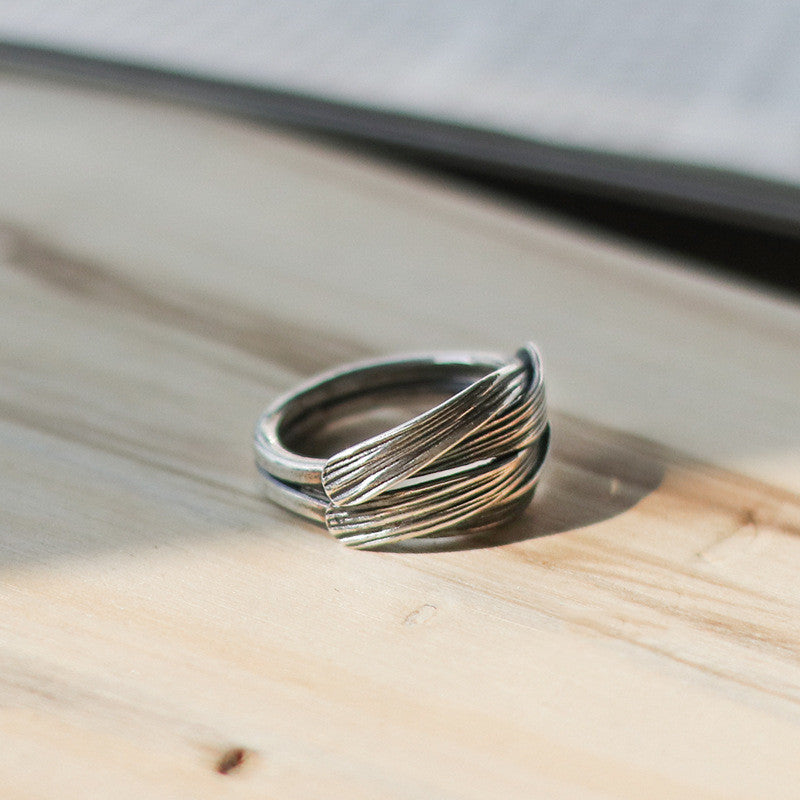 Men's Flow Ring Thai Silver