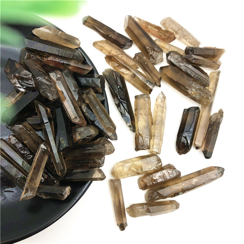 Citrine Single-pointed Crystal Hexagonal Prism Shards