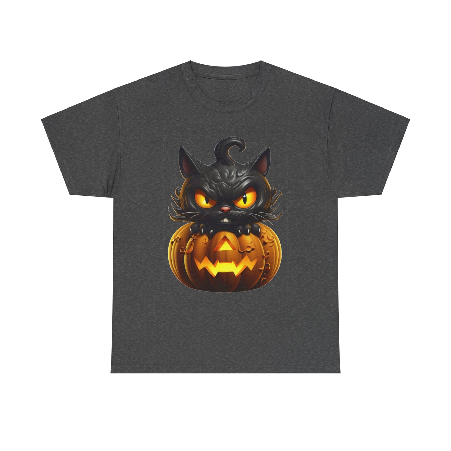 Halloween Kitty. Heavy Cotton T-Shirt