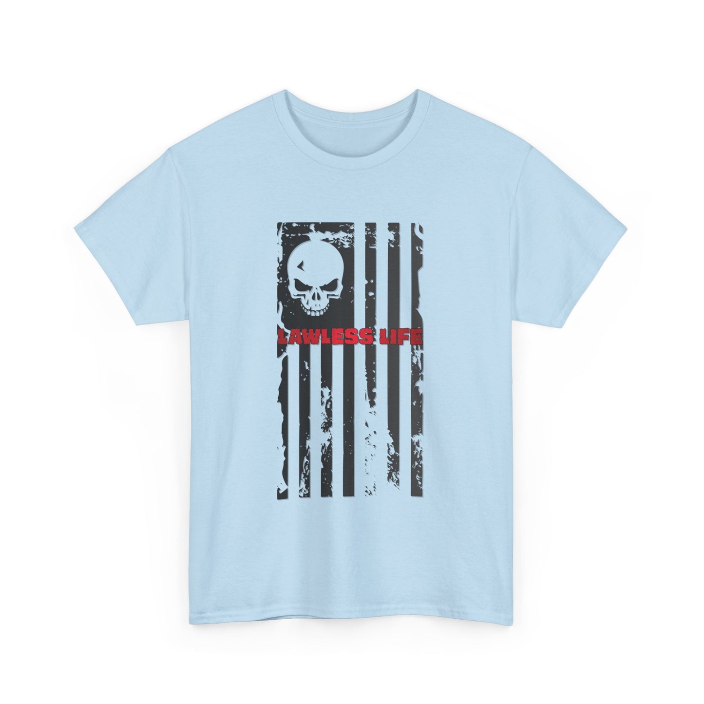 Lawless Life Flag. Heavy Cotton T-Shirt