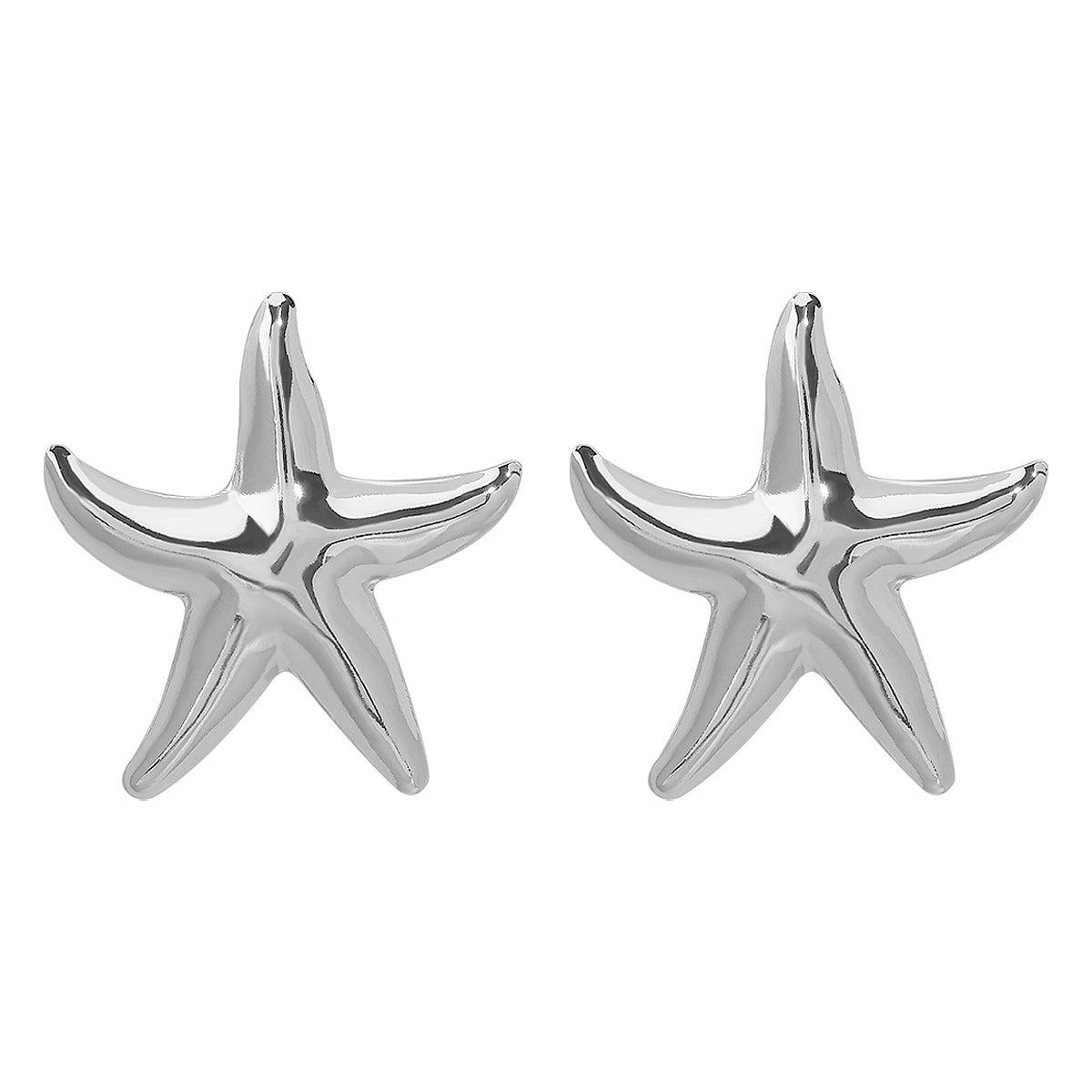 Metal Starfish Earrings