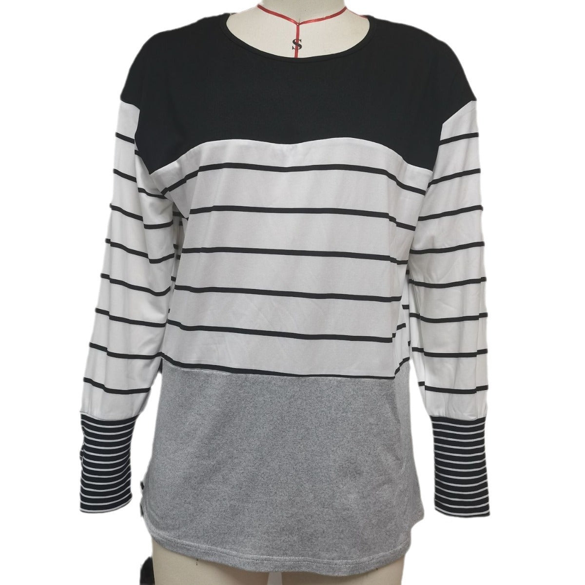 Casual Round Neck Long Sleeve Shirt