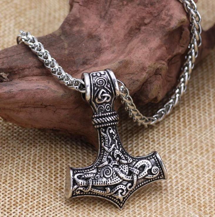 Thors Hammer Stainless Steel Necklace