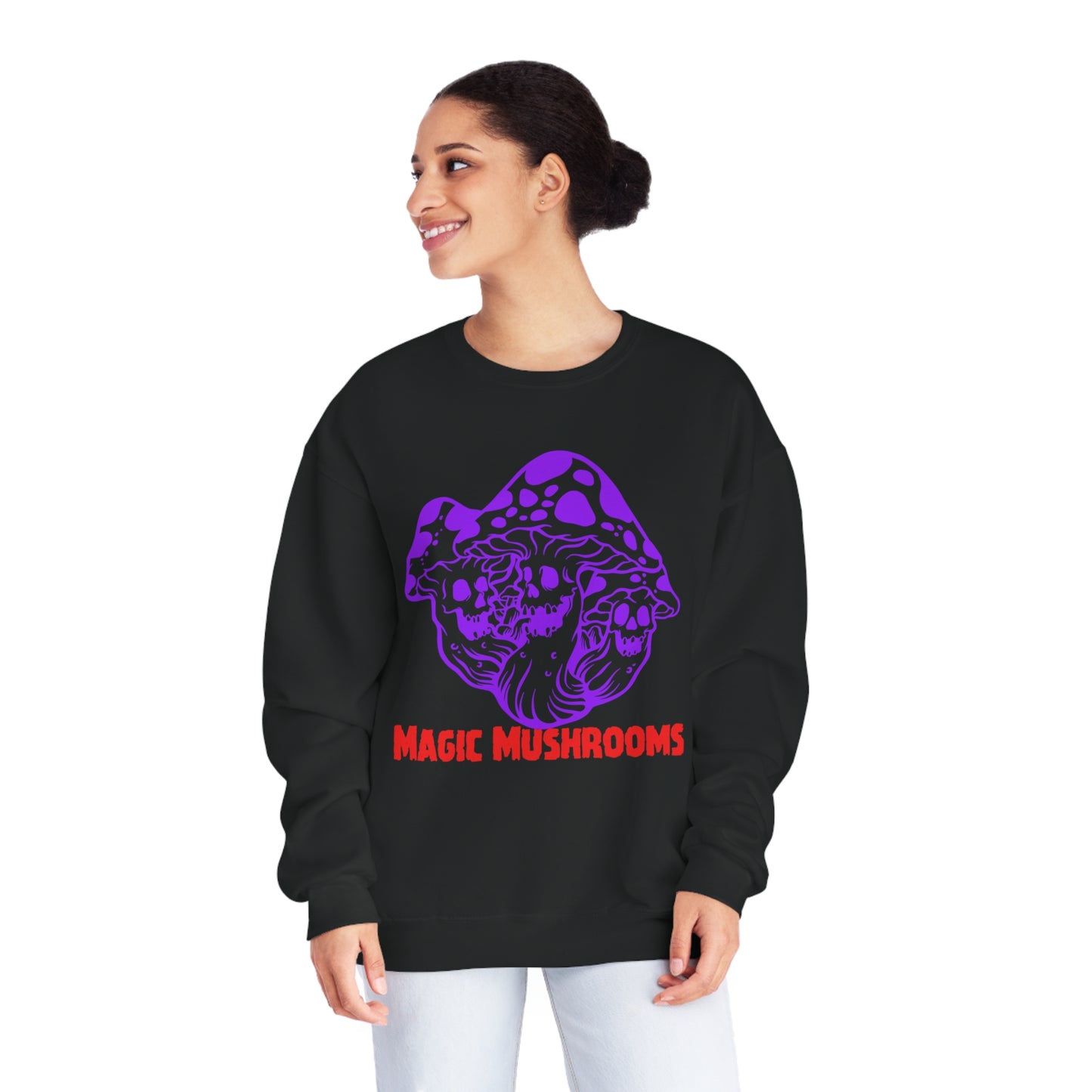 Magic Mushrooms, Unisex NuBlend® Crewneck Sweatshirt