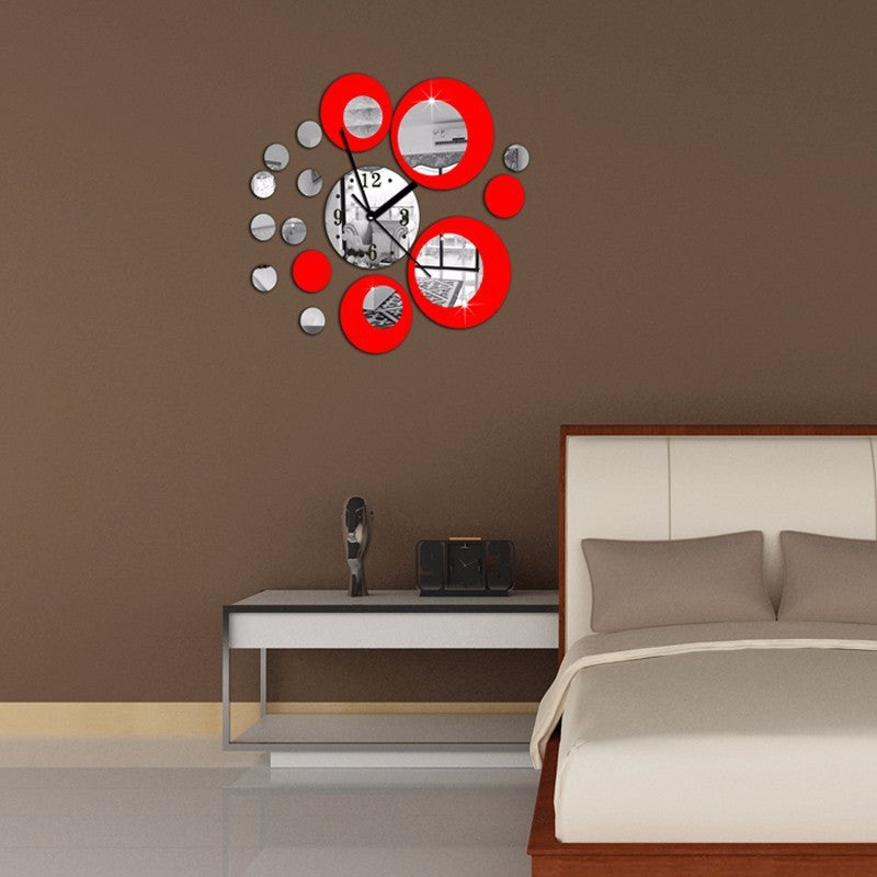 3D Acrylic Mirror Wall Clock